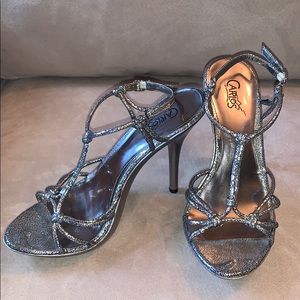 Carlos Santana silver heels